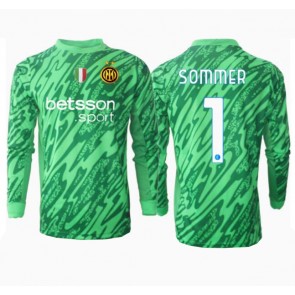 Inter Milan Yann Sommer #1 Målmand Replika Hjemmebanetrøje 2024-25 Langærmet